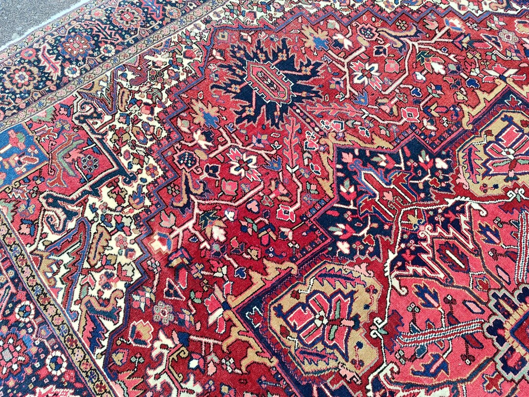 8x11 Rug Antique Persian Rug 8x11 Red 8x11 Turkish Rug Etsy
