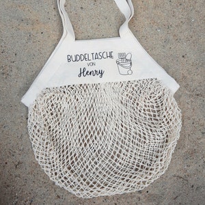 Mesh bag, mesh pouch, digging bag, sand toy bag, bag for sand toys, mesh bag for sand toys, gift idea for children