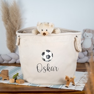 Personalisierter Aufbewahrungskorb für Spielsachen, Personalisierte Kinderzimmerdeko, Aufbewahrung für Spielzeug, Spielzeugkorb mit Name