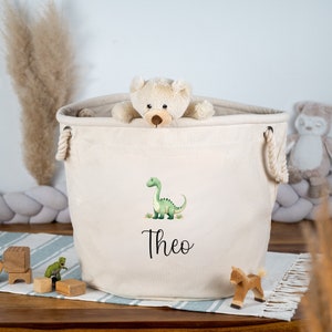 Personalisierter Aufbewahrungskorb für Spielsachen, Personalisierte Kinderzimmerdeko, Aufbewahrung für Spielzeug, Spielzeugkorb mit Name