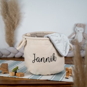 Personalisierter Aufbewahrungskorb für Spielsachen, Personalisierte Kinderzimmerdeko, Aufbewahrung für Spielzeug, Spielzeugkorb mit Name