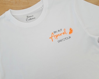 T-Shirt Aperol Spritz, T-Shirt Aperol Spritztour, T-Shirt mit Aperol Spruch, Aperol T-Shirt aus Bio Baumwolle, T-Shirt Aperol Unisex