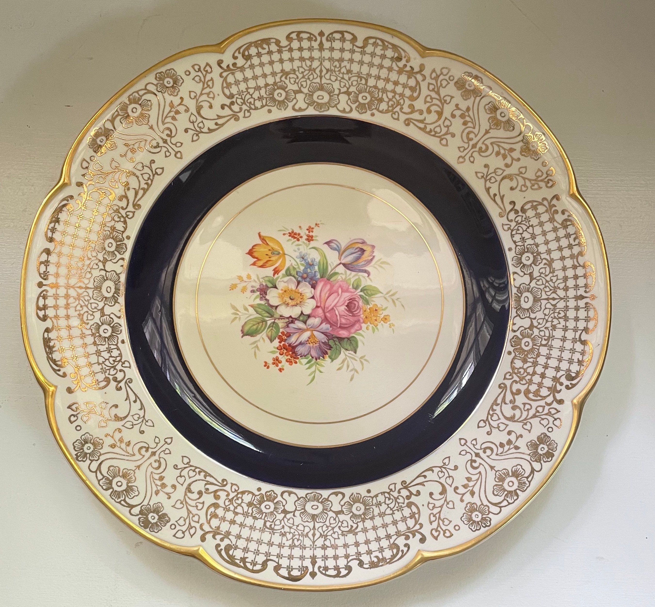 Art Deco Woods’ Tea Set with 2x Matching Cups and Saucers, Creamer, Serving Plate and Platter