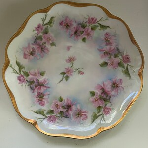 Pink blossoms plate - RC Rosenthal Bavaria