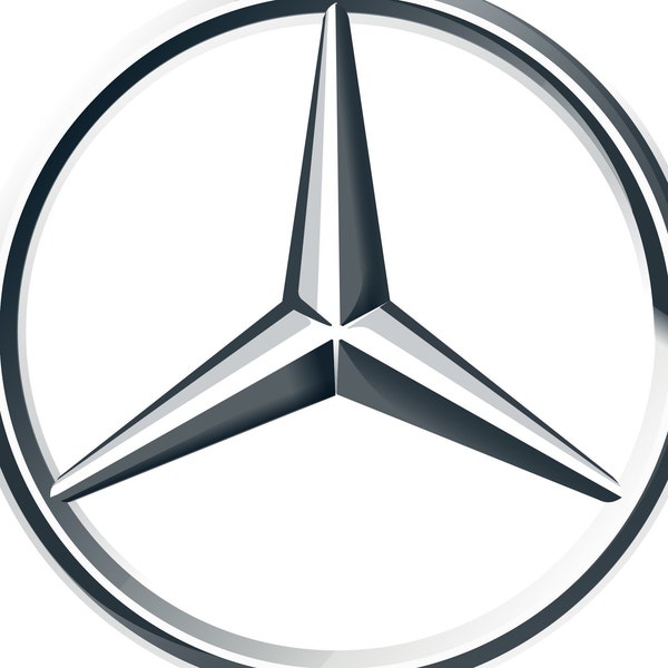 Mercedes Benz Logo SVG Mercedes-Benz DXF black and white JPG