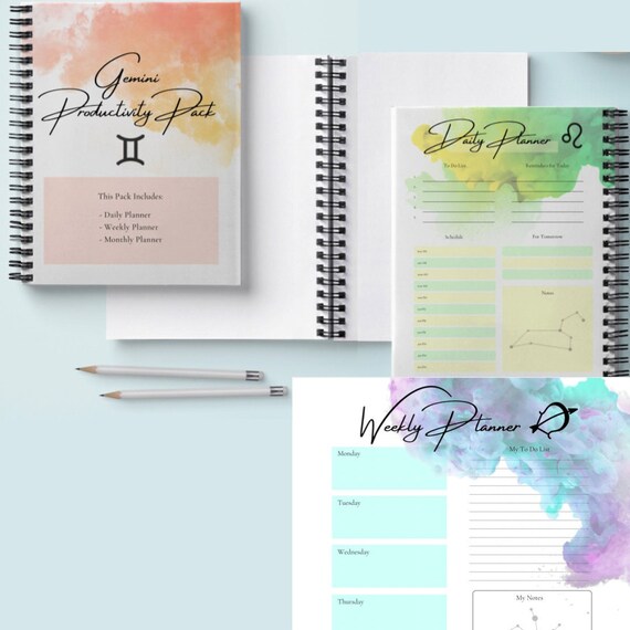 VIRGO Planning for Produtivity Pack Includes 3 Trackers / Etsy
