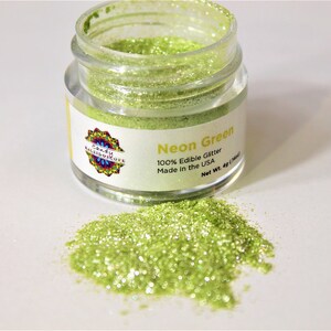 Neon Green Edible Glitter