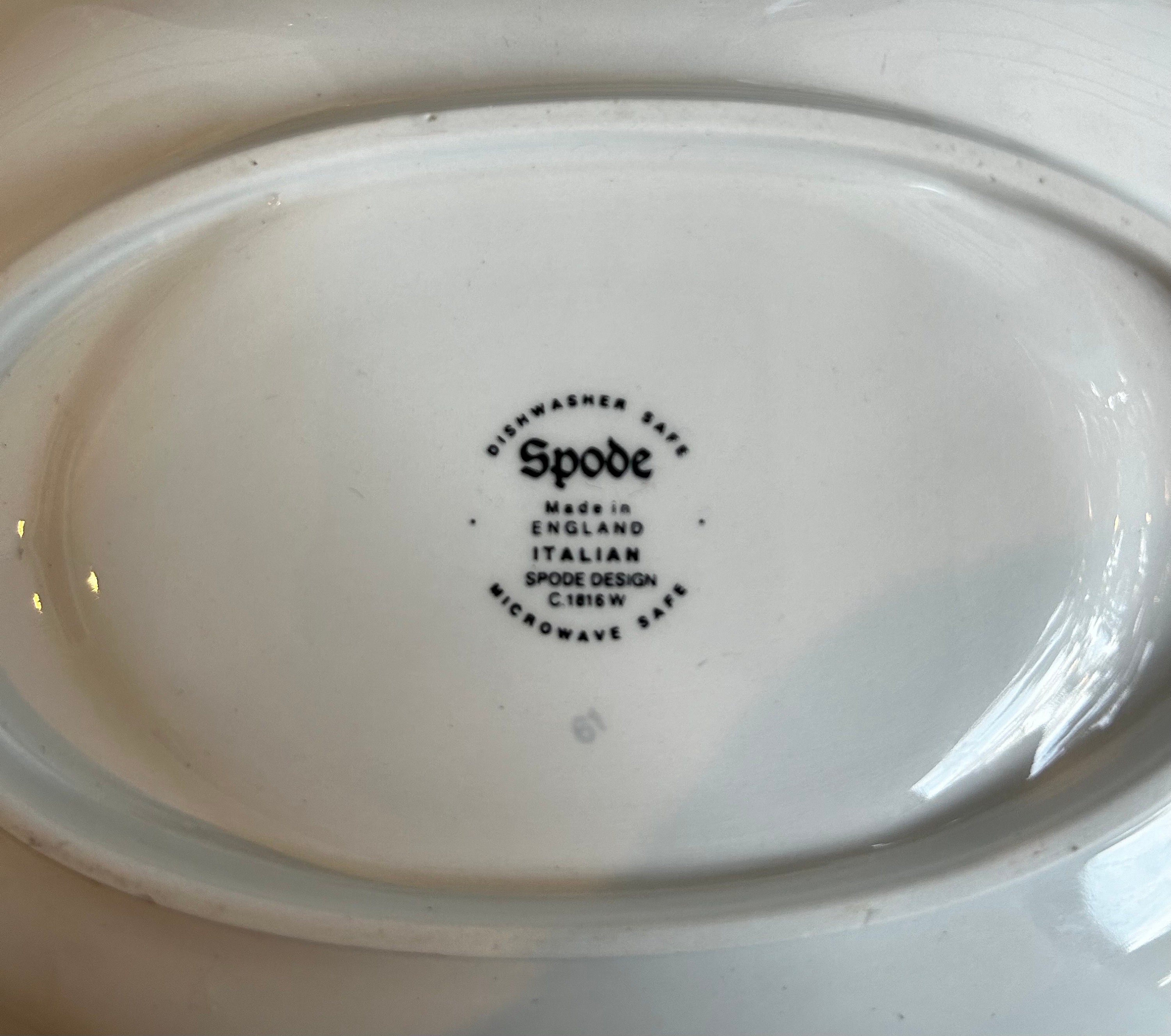 Spode Blue Italian Gravy Boat Set Etsy