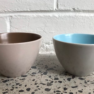 Poole Pottery Twintone Bowl Duo Serving Dishes x2