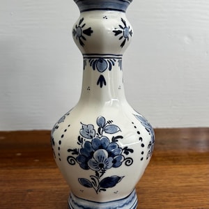 Vintage Delft Vase by Royal Goedewaagen Handpainted