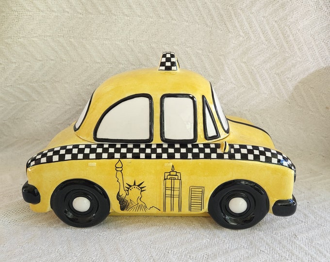 Beautiful Studio Nova New York Yellow Taxi Cab Cookie Jar Etsy