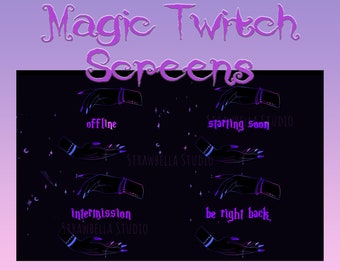 Magic Witch Twitch Screens: Animated Hocus Pocus Theme (MP4 Digital Download)