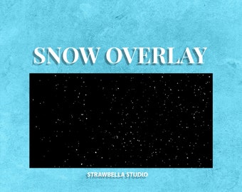 Animated Snow Overlay Loop: Twitch Christmas Stream (Digital Download)