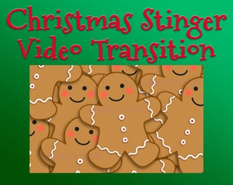 Gingerbread Man Christmas Stinger: Twitch Video Transition