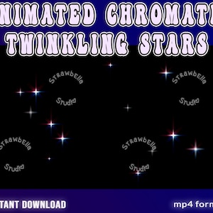 Chromatic Stars Overlay: Animated Twitch Livestream (Digital Download)