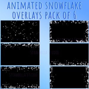 Animated Snowflake Overlay Loops: Streaming Video Effects (PDF)