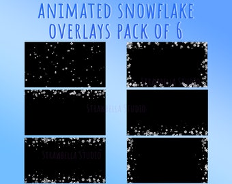 Animated Snowflake Overlay Loops: Streaming Video Effects (PDF)