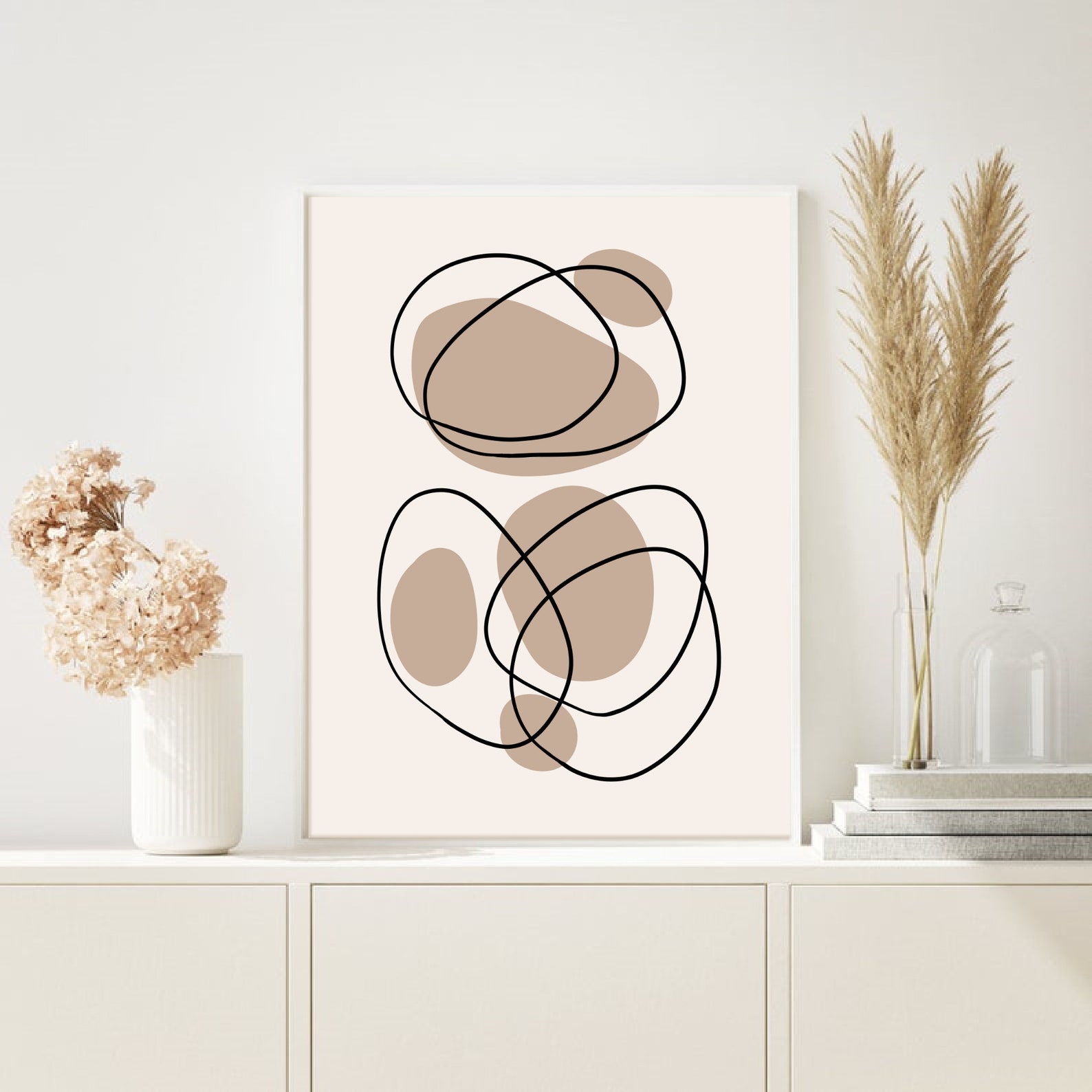 Abstract Wall Art Prints, Abstract Art, Set of 3 Wall Prints, Modern