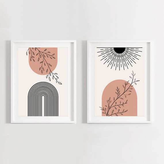 Boho wall art etsy hotsell