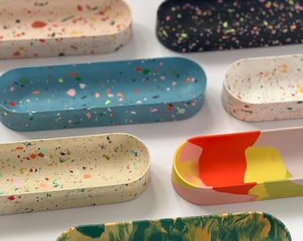 Pen holder | desk tray | office accessories | terrazzo | gift ideas