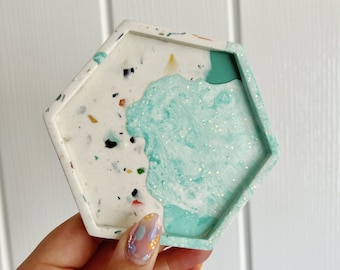 Terrazzo Marbling Coasters | Coasters sets | Home Decor | Gifts | Birthday gifts