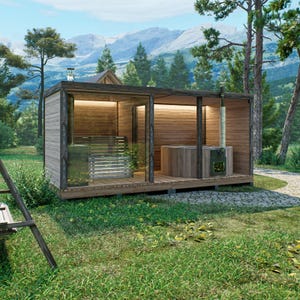 Thermo sauna and hot tub