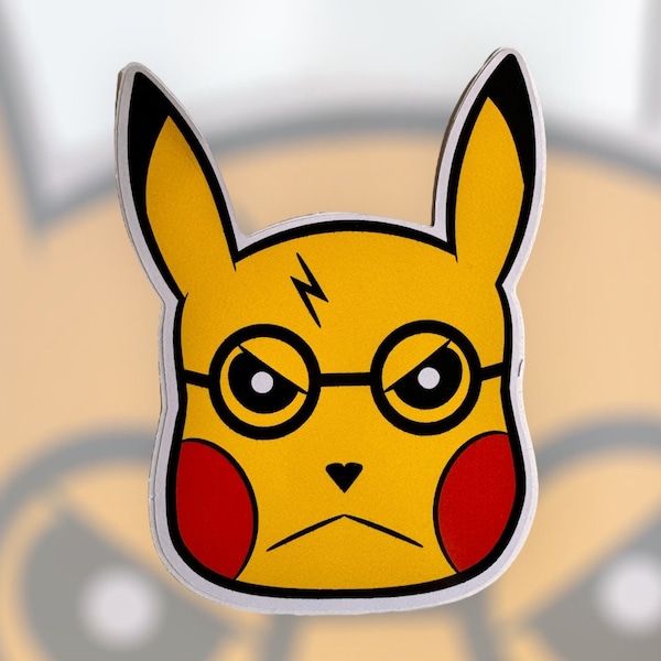 Pikachu Harry Potter Mashup 4” Vinyl Sticker