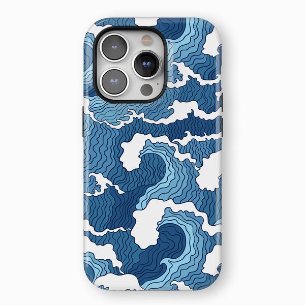 iPhone 15 Case, Great Wave iPhone 15 14 Plus Case, iPhone 13 12 11 Pro Max Case