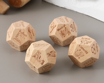 Date Night Idea Dice, Couple Date Night Dice Game,Food Movie Activity Decision Dice, Anniversary Date Game,Valentines Gift Ideas