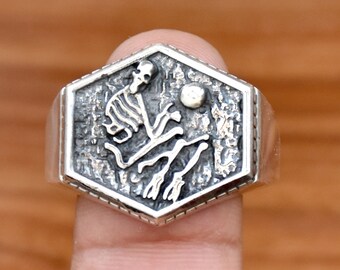 Massiv 925 Sterling Silber Körper Struktur Ring, handgemachter Silber Ring, Struktur Ring, Silber Ring, einzigartiges Accessoire, Geschenk für sie, zierlicher Ring