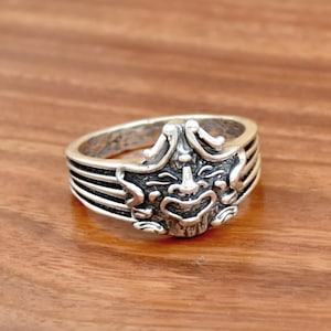 Solid 925 Sterling Silver Devil Ring, Handmade Silver Ring, Amazing Devil Ring, Devil 925 Sterling Silver Ring, Unisex Ring, Dainty Ring.