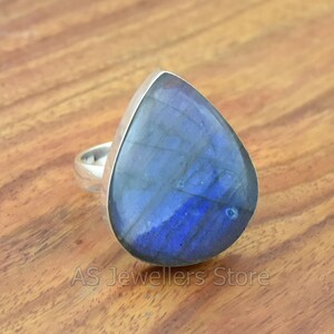 Genuine Labradorite Ring, Gemstone Ring, Labradorite Silver Ring, Labradorite Ring, Labradorite Ring, Promise Ring, Labradorite Boho Ring