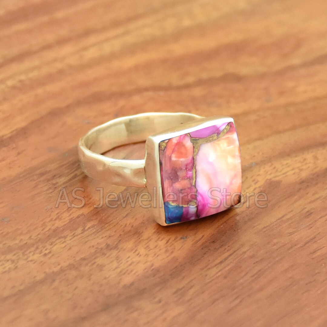 Candelaria Turquoise  and Kingman Turquoise Open Ring main image 0