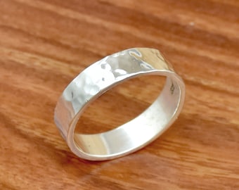 Handmade Ring,925 Sterling Silver Wide Band Thumb Ring