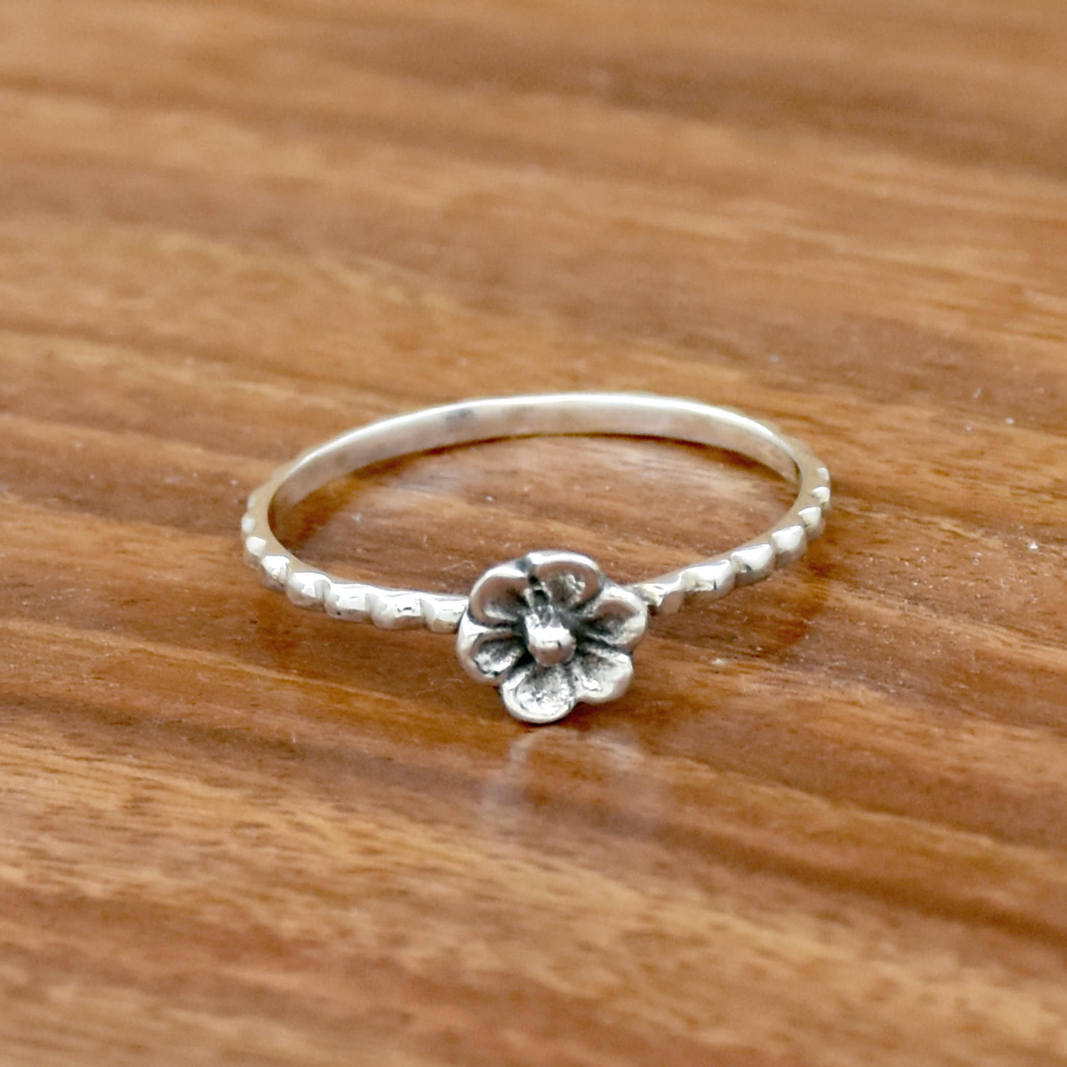 NOVICA Handmade Sterling Silver Flower Ring 'Mae Ping Jasmine' - Floral Openwork Band From Thailand - View #10