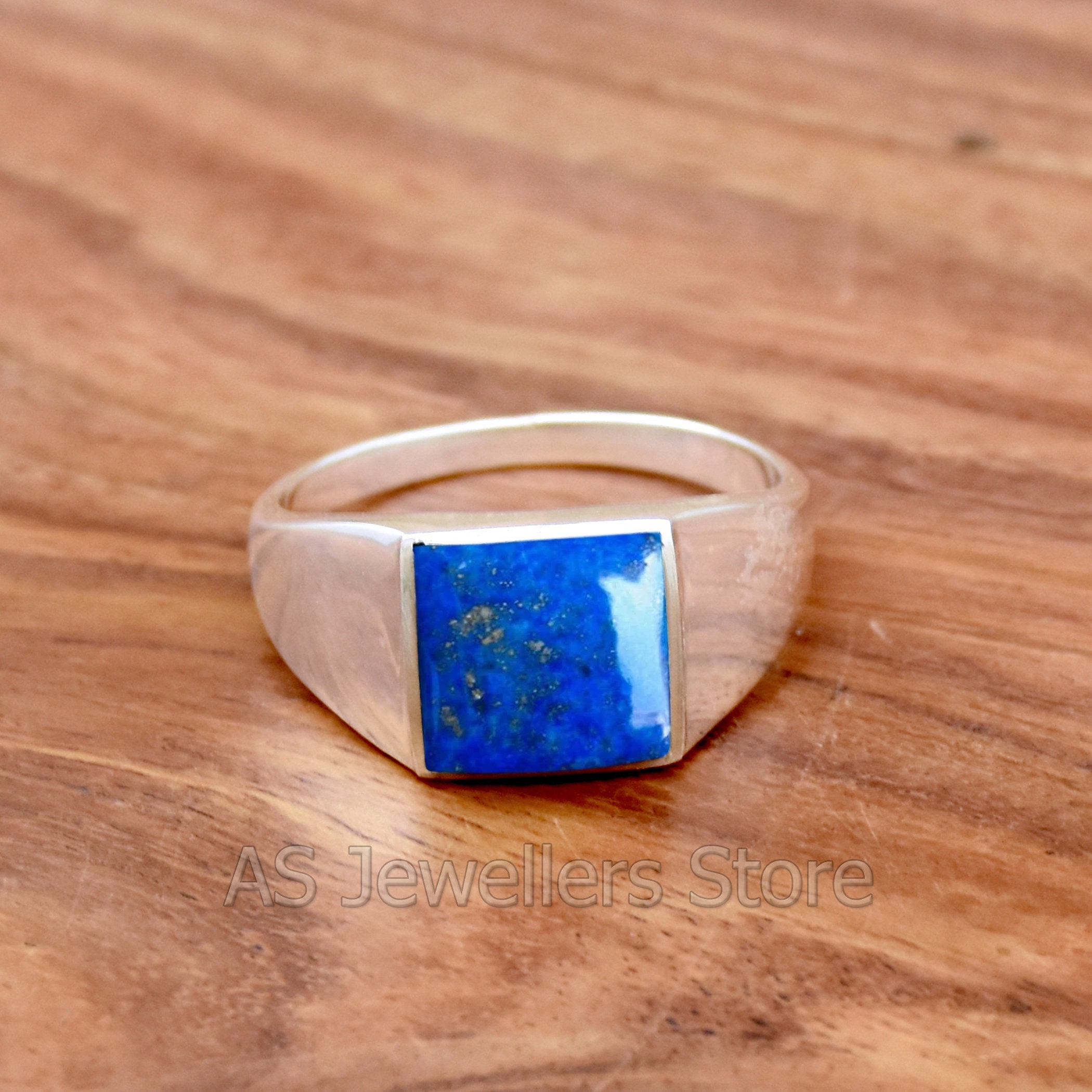 Natural Lapis Lazuli Ring Mens Ring Lapis Lazuli Mens Ring Etsy
