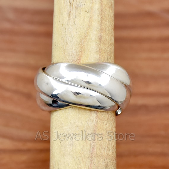 Anillos entrelazados plata hotsell