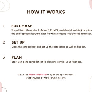You need Microsoft Excel to open the spreadsheet. Compatible with Mac and PC.