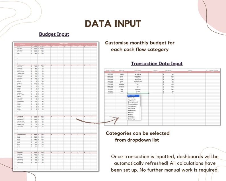user-friendly interface makes data input quick and easy, allowing you to accurately track your expenses and monitor your financial activities.