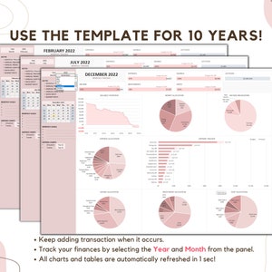 The money tracking tool is perfect for managing your finances over the next ten years. This innovative and powerful tool makes it easier than ever to organise and keep track of your expenses, and create a budget that fits your lifestyle and goals.