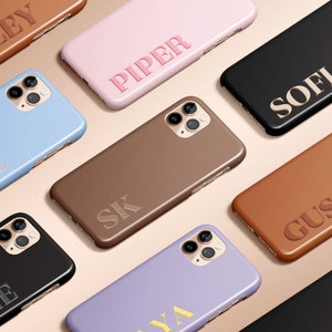 Coque pour iPhone 16, coque de téléphone monogramme personnalisée, initiale personnalisée pour iPhone 16 15 14 13 12 11 Pro Max Plus Mini coque