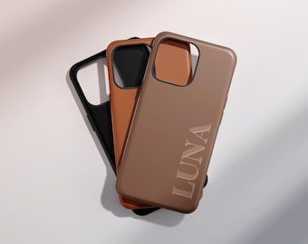 Personalized Initial iPhone Case, Custom Name Soft Silicone