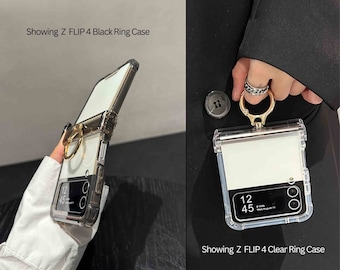 Personalized Finger Ring Phone Case Compatible with Samsung Galaxy Z Flip 6