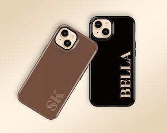 Personalized Initial iPhone Case, Monogram Soft Silicone Cover