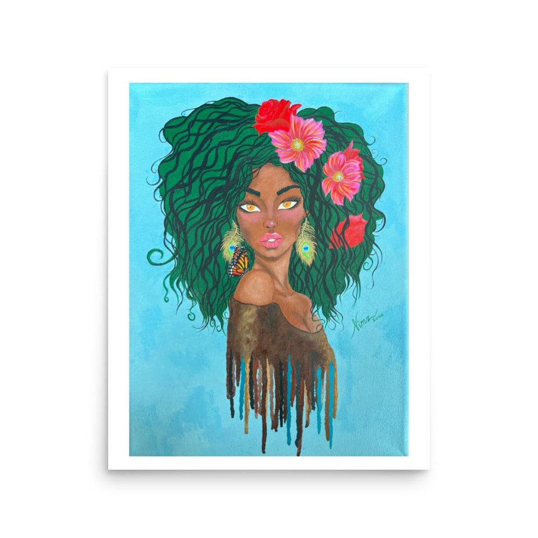 Ethereal Mother Nature Art Poster/ Print - Etsy