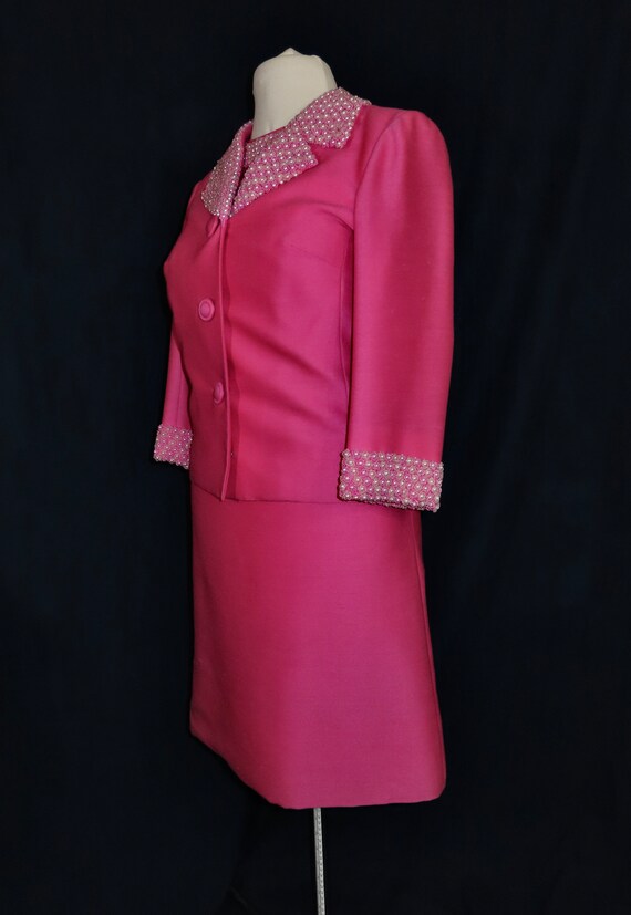 60s Pink Dress & Jacket Set Vintage 2Piece Jacket 50… Gem