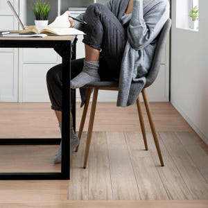 Wooden Texture Desk Chair Mat, Beige Computer Chair Mat, Office Chair Mat, Texture Chair Mat, Gaming Chair Floor Protector
