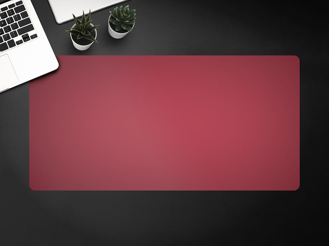 Dark Red Desk Pad, Keyboard Pad, Desktop Blotter, Desk Protective Mat ...