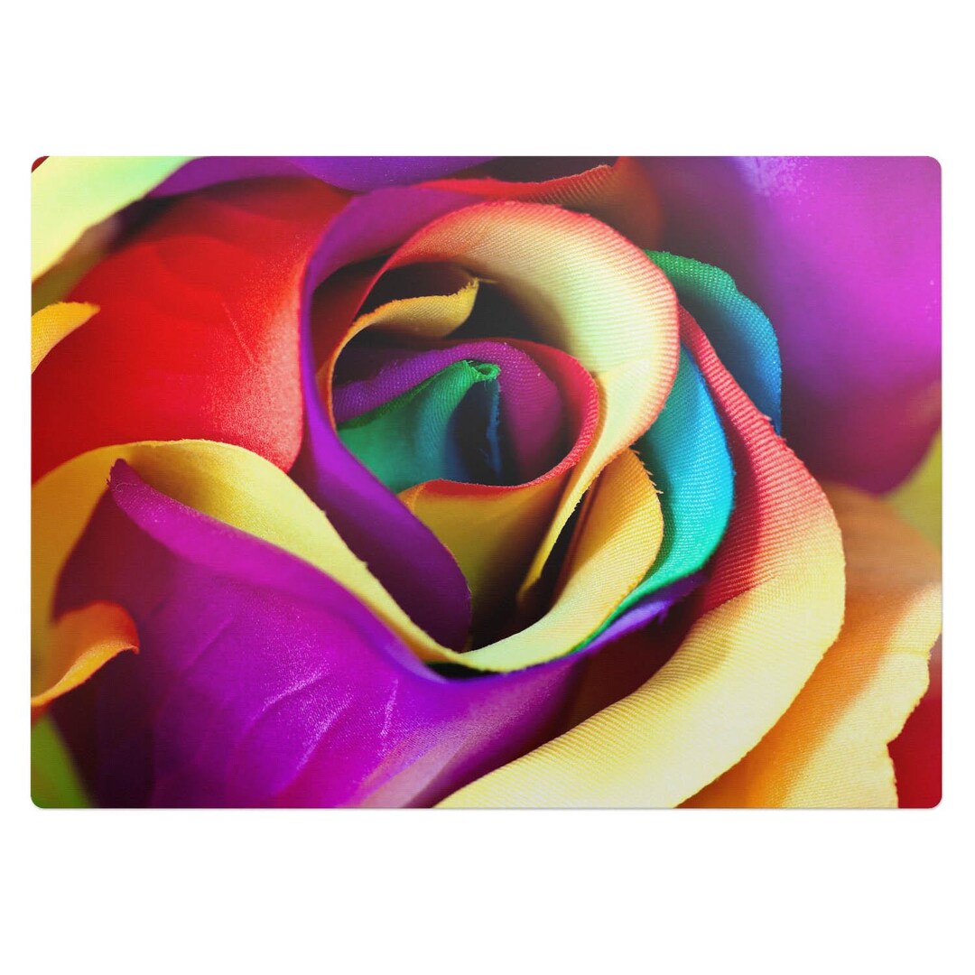 Flower Floor Mat / Rainbow × Ecru beige 【公式通販】