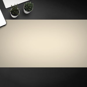 Beige Desk Pad, Keyboard Pad, Desktop Blotter, Desk Protective Mat